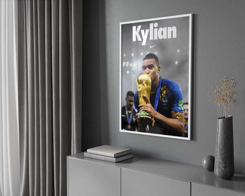 Kylian Mbappe World Cup Poster