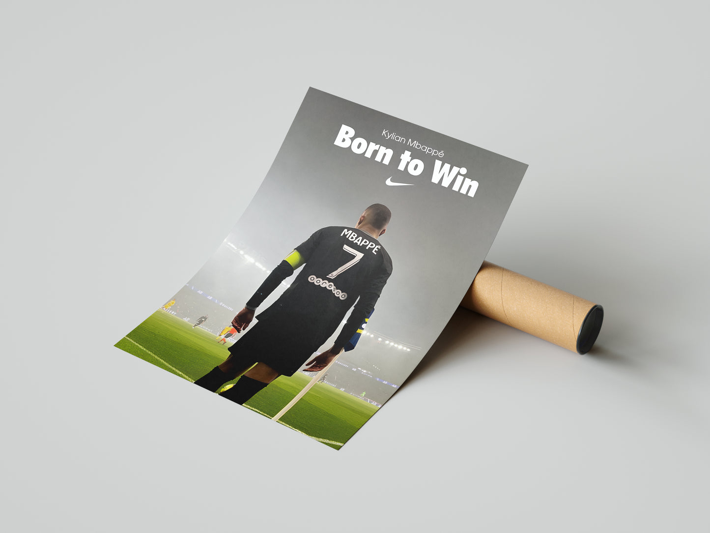 Kylian Mbappe "Born To Win" Poster