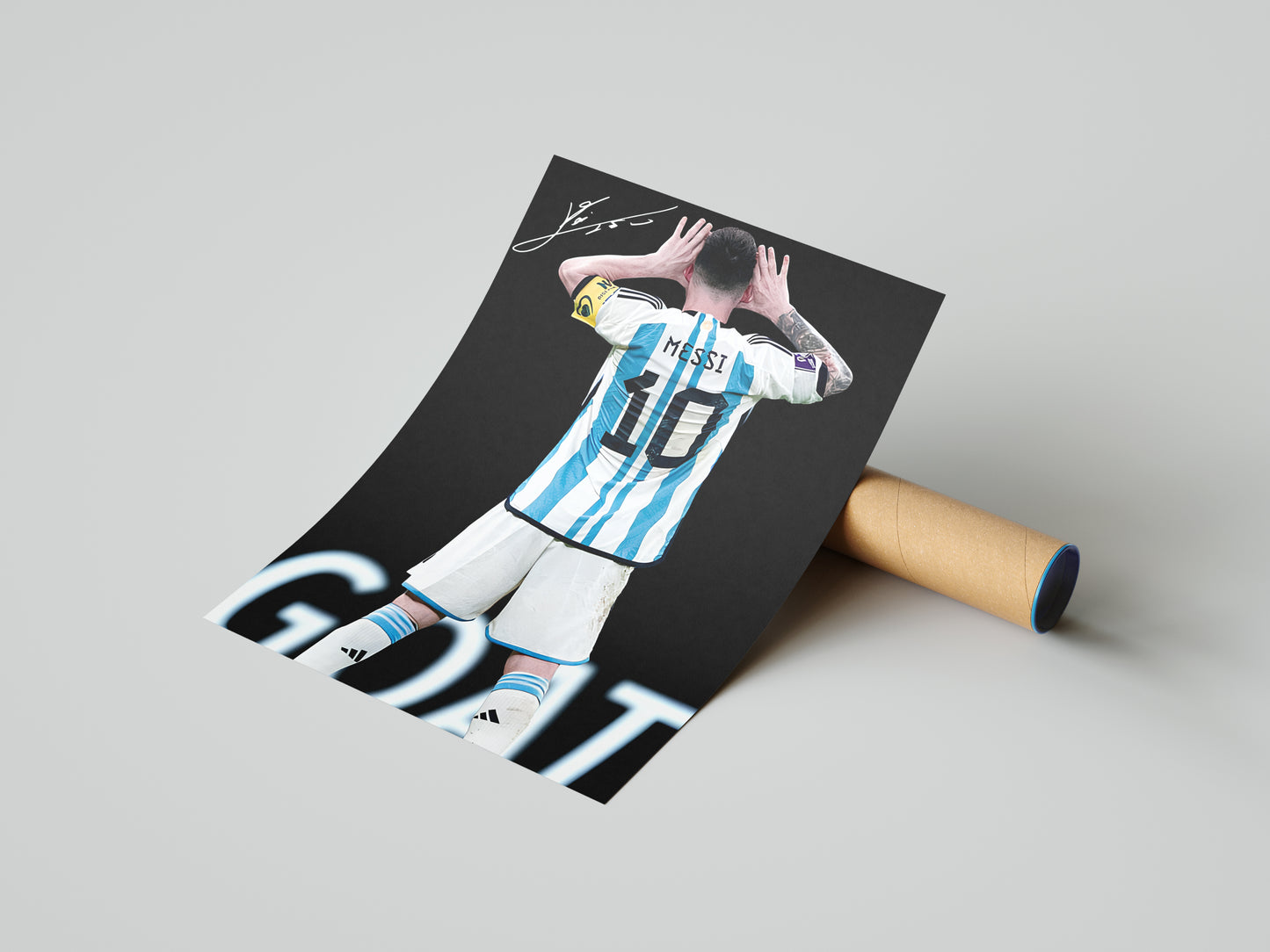 Lionel Messi "GOAT" Poster