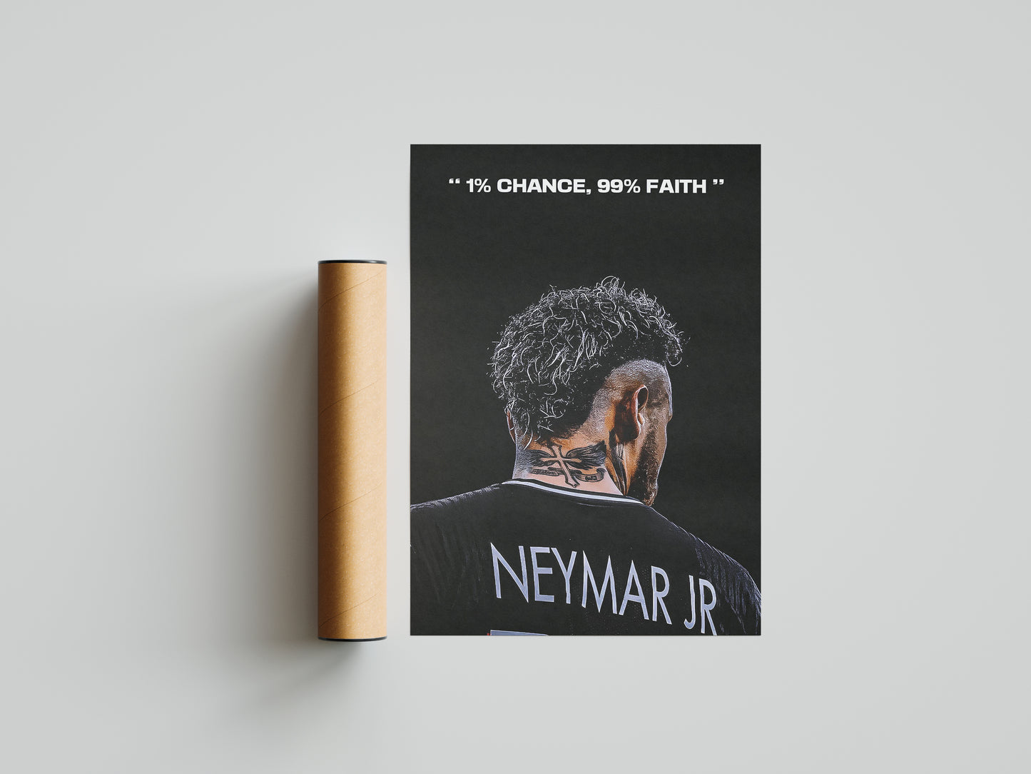 Neymar Jr "Faith" Poster