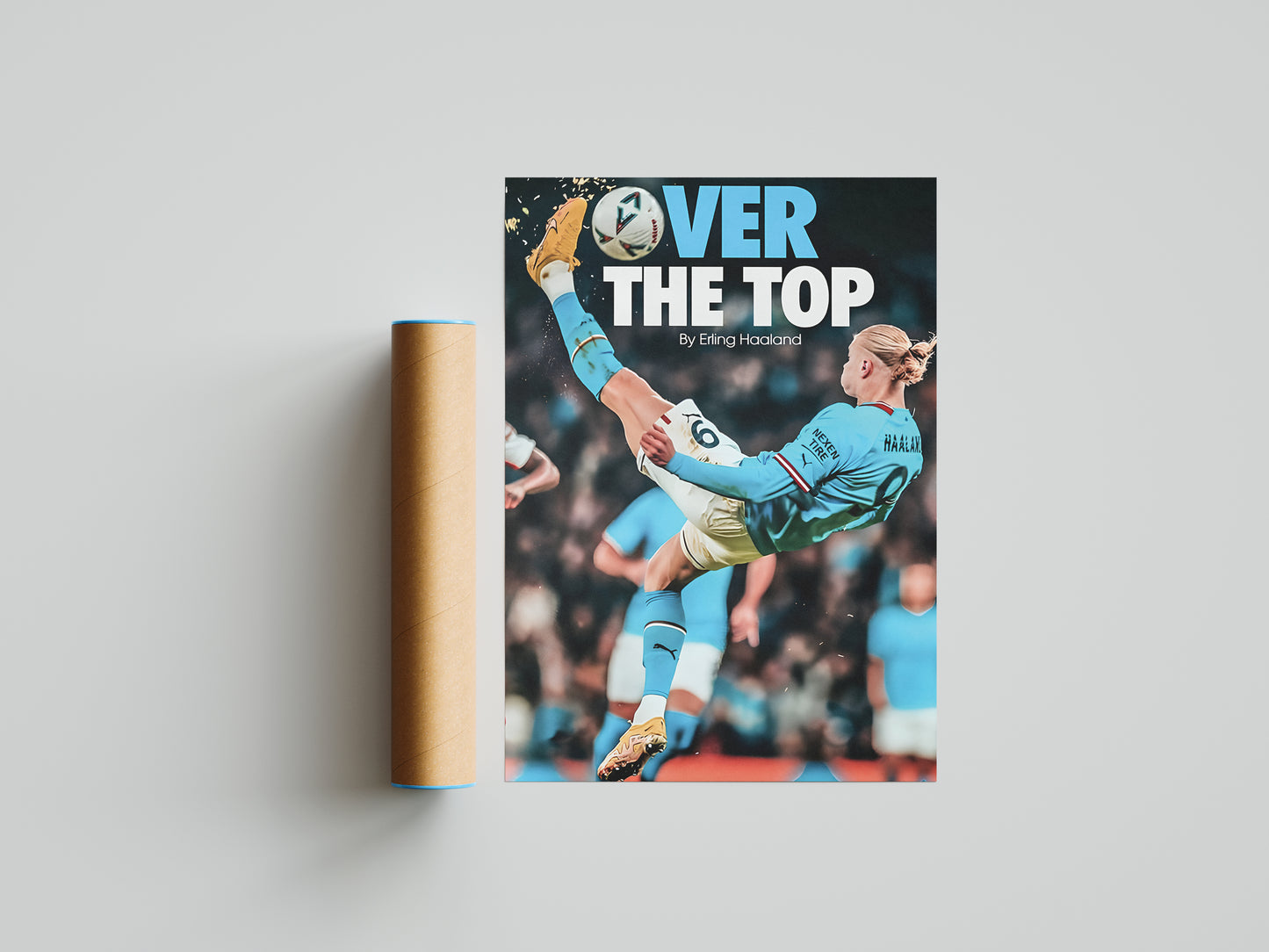 Erling Haaland "Over The Top" Poster