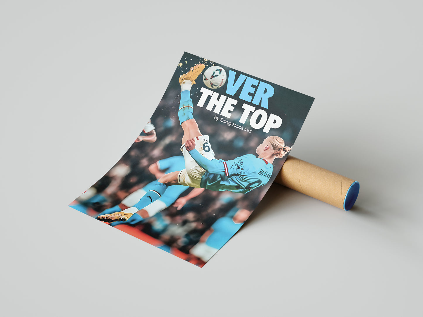 Erling Haaland "Over The Top" Poster
