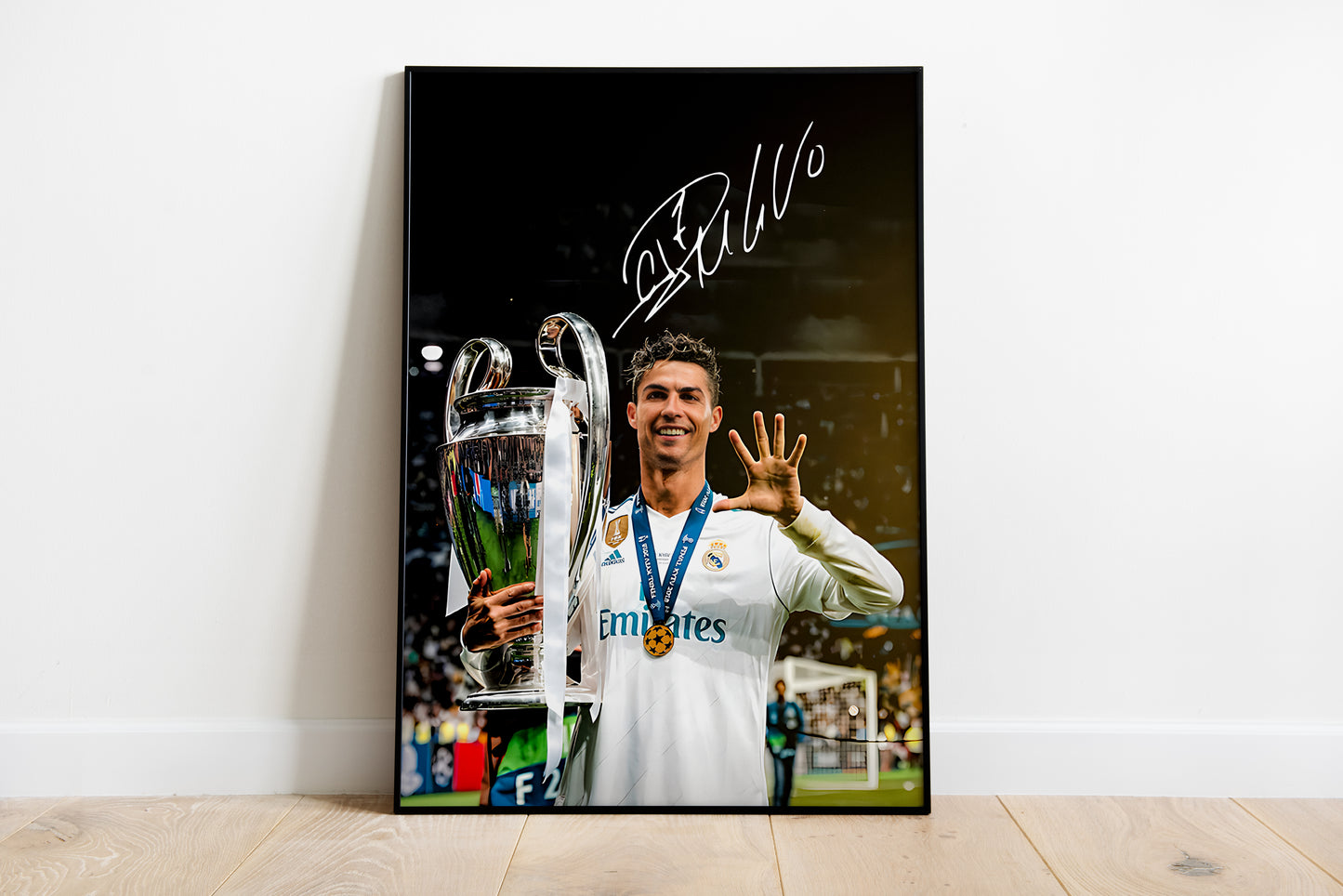 Cristiano Ronaldo "5 UCL" Poster