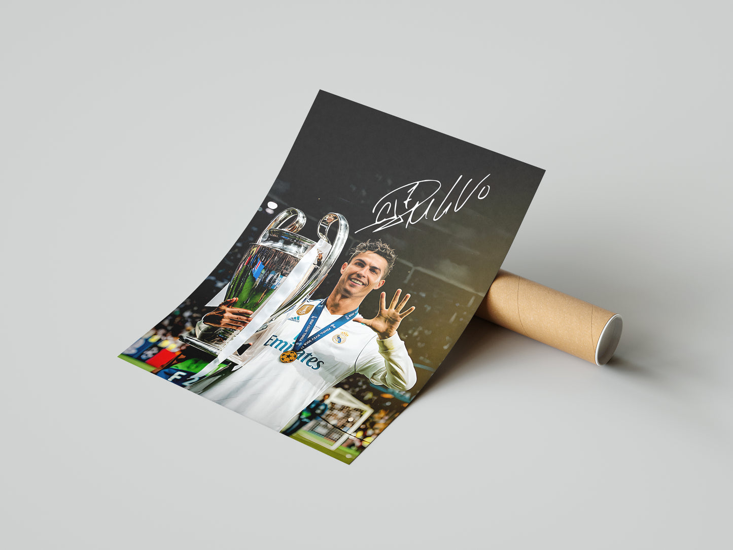 Cristiano Ronaldo "5 UCL" Poster