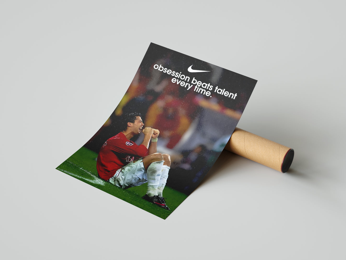Cristiano Ronaldo "Obsession Beats Talent" Poster