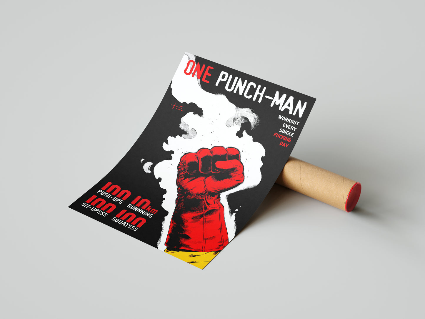 One Punch Man Saitama Poster