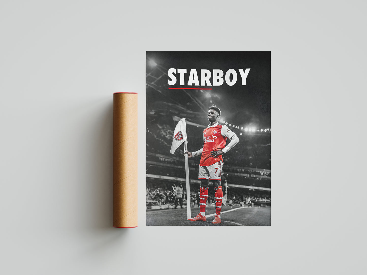 Bukayo Saka "Starboy" Poster