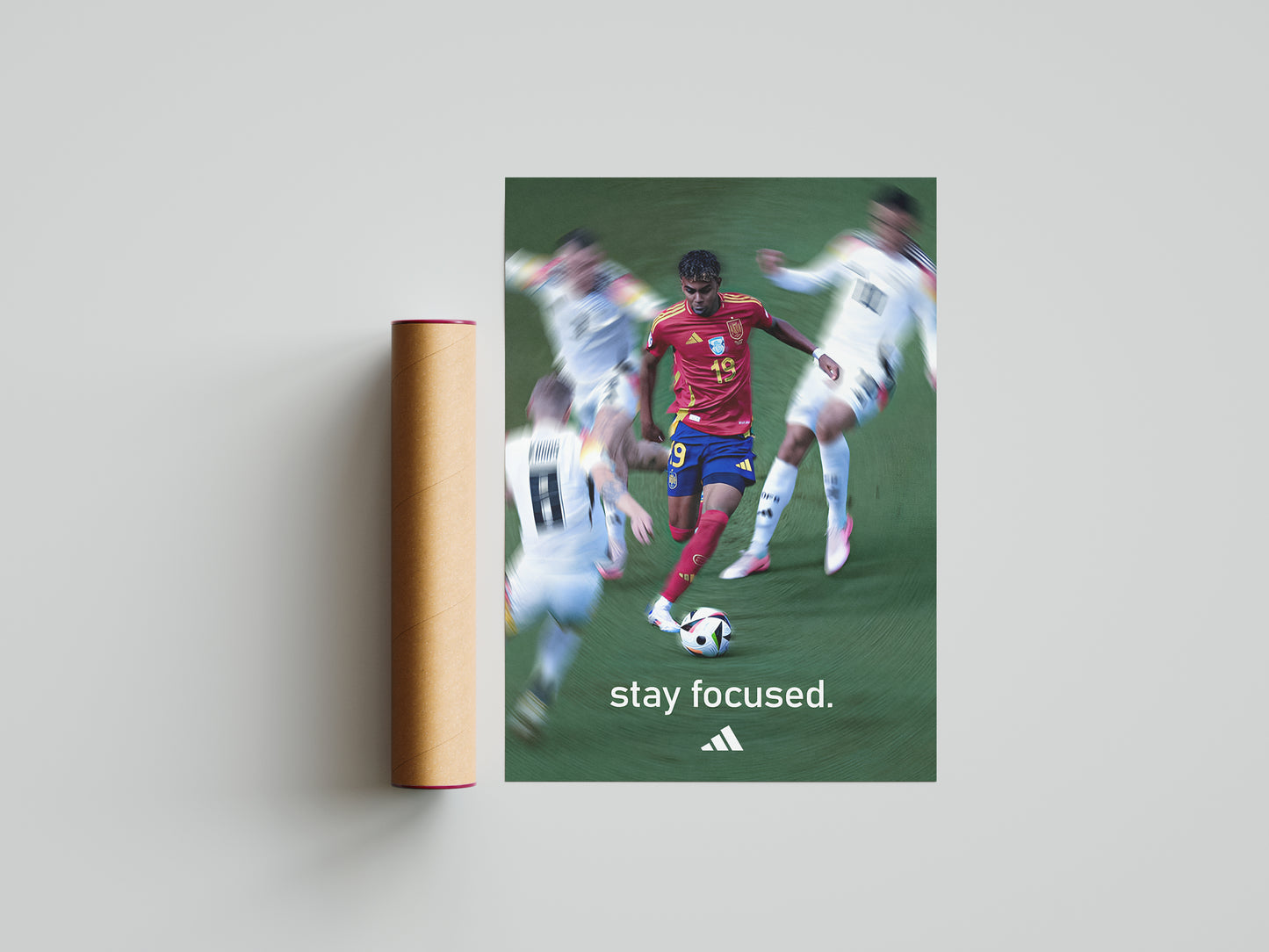Lamine Yamal "Stay Focused" Poster