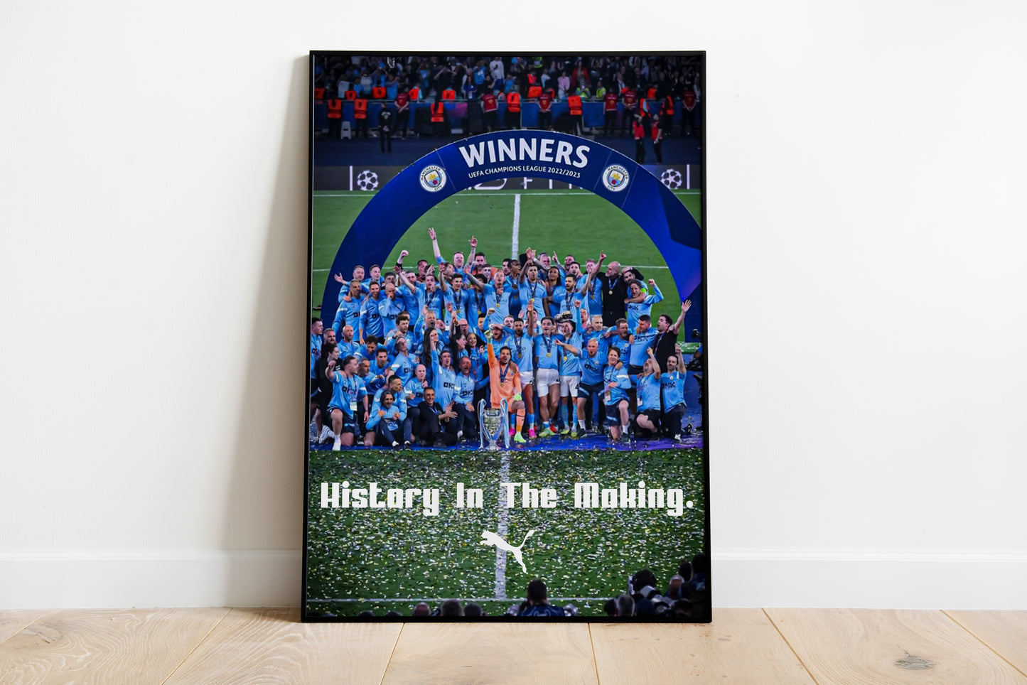 Man City "History In The Making" Poster