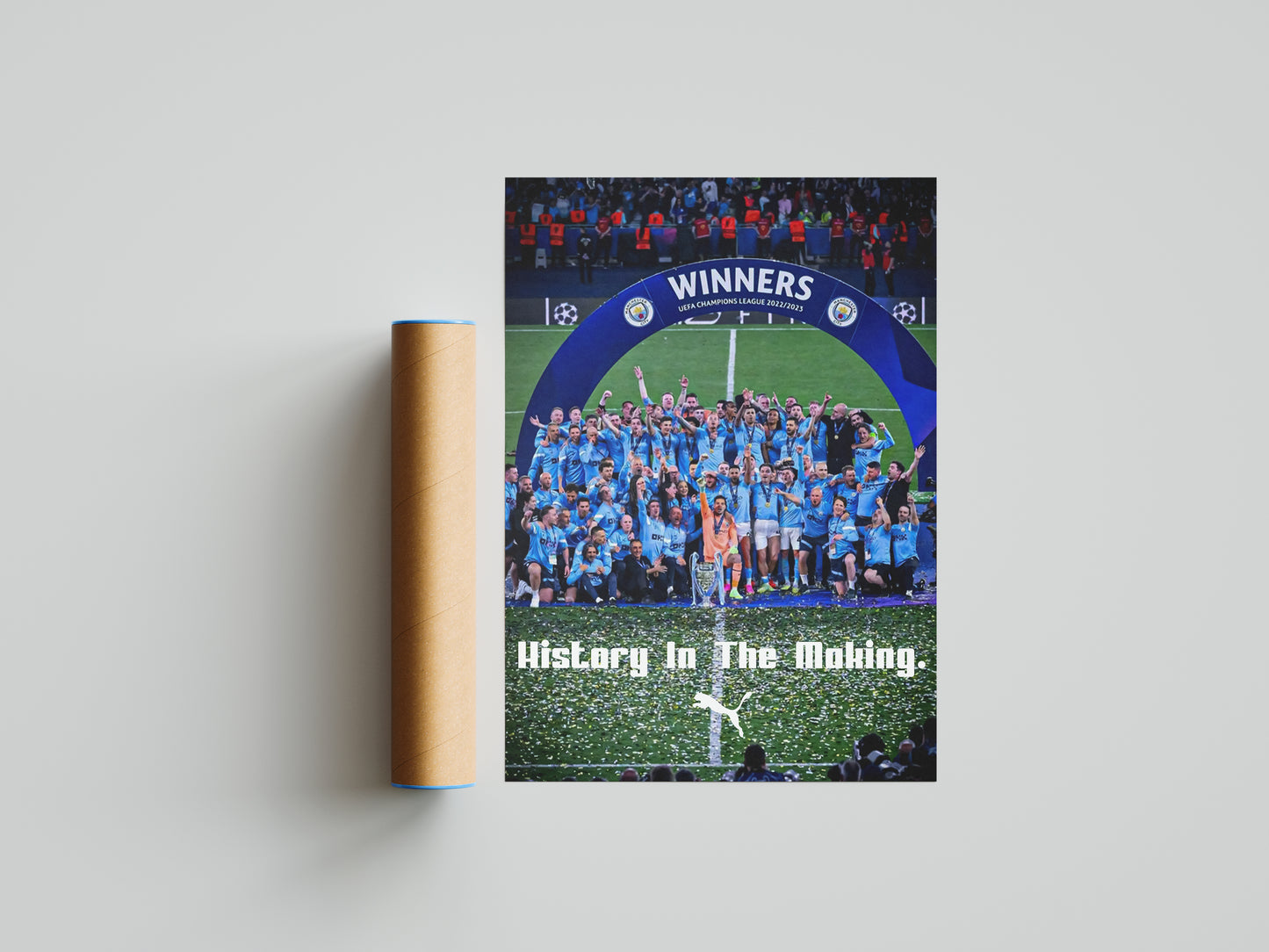 Man City "History In The Making" Poster