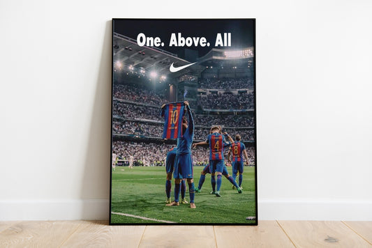 Lionel Messi "One Above All" Poster