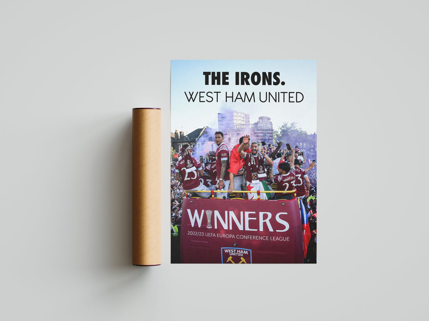 West Ham "The Irons" Poster