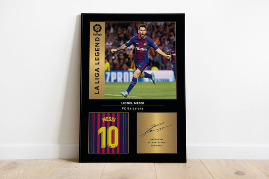 Lionel Messi Signature Poster