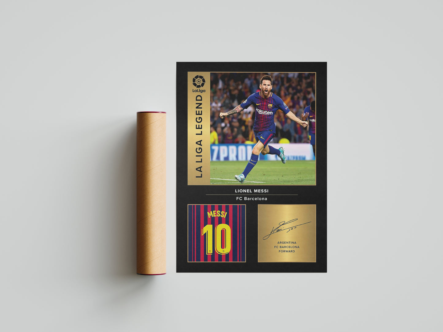 Lionel Messi Signature Poster