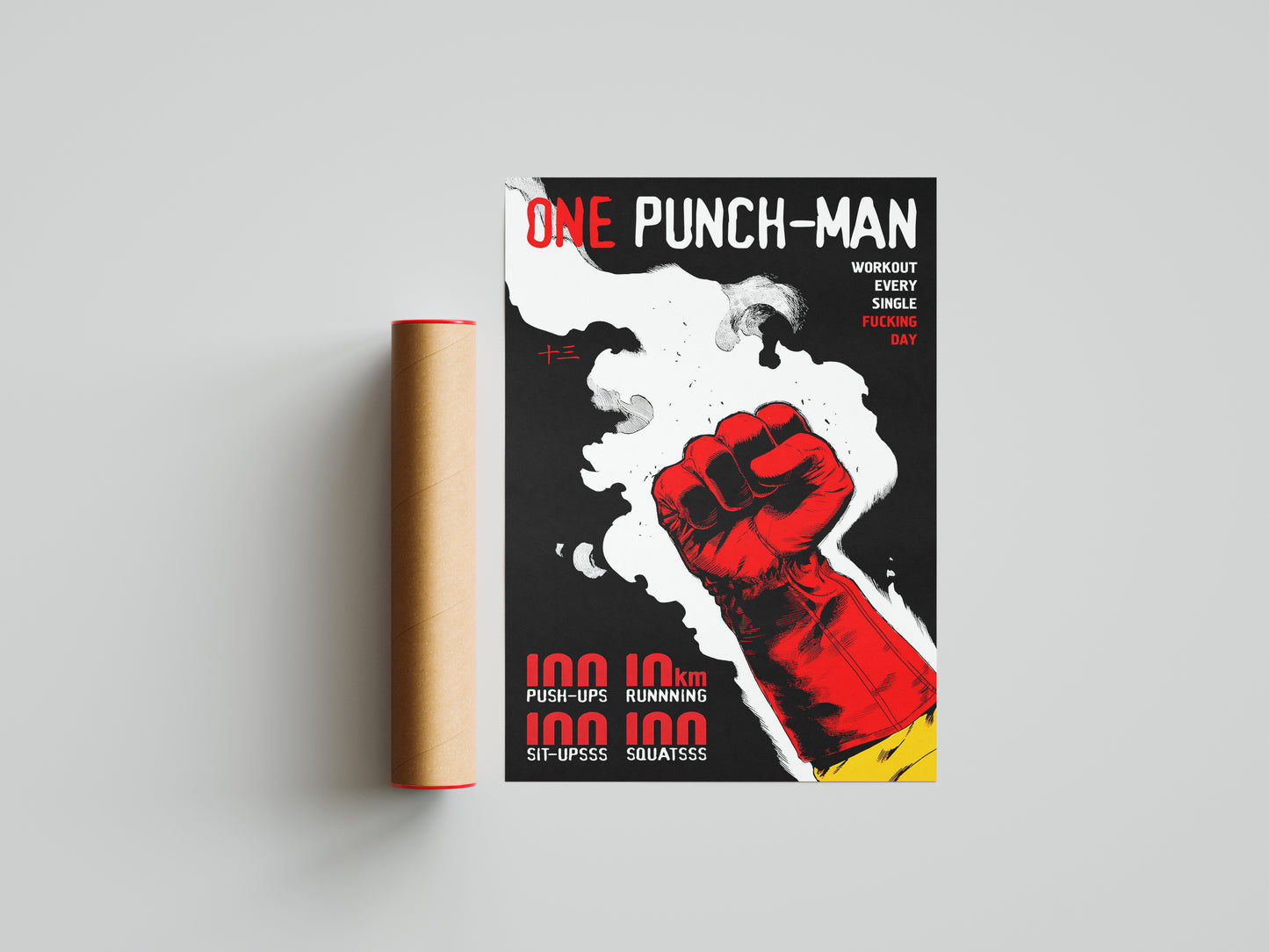 One Punch Man Saitama Poster